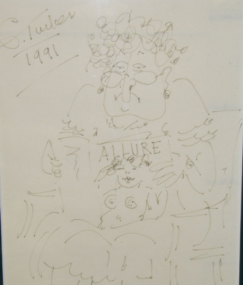 Framed Drawing Signed & Dated - 2