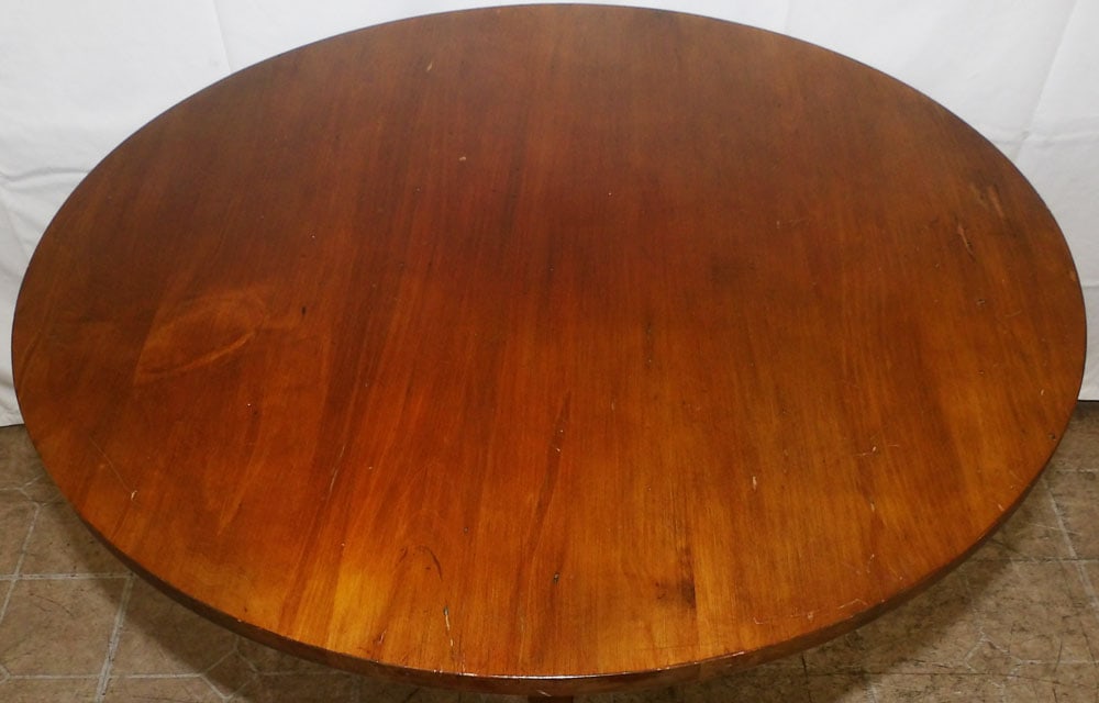 Round Cherry Tea Table by Ethan Allen - 2