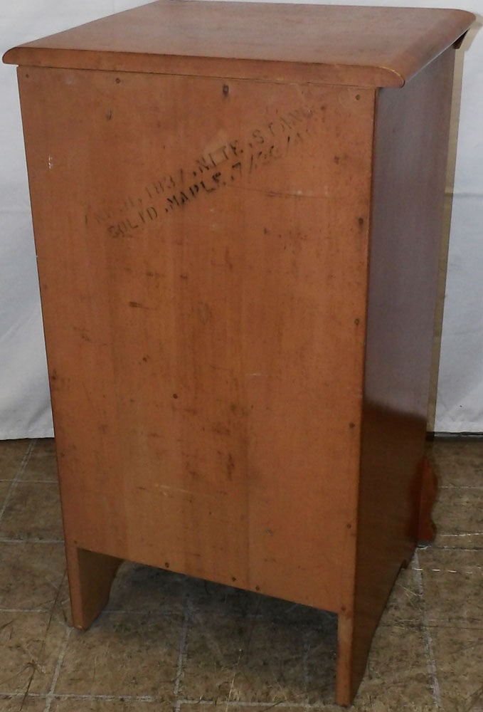 Maple Four Drawer Night Stand - 4