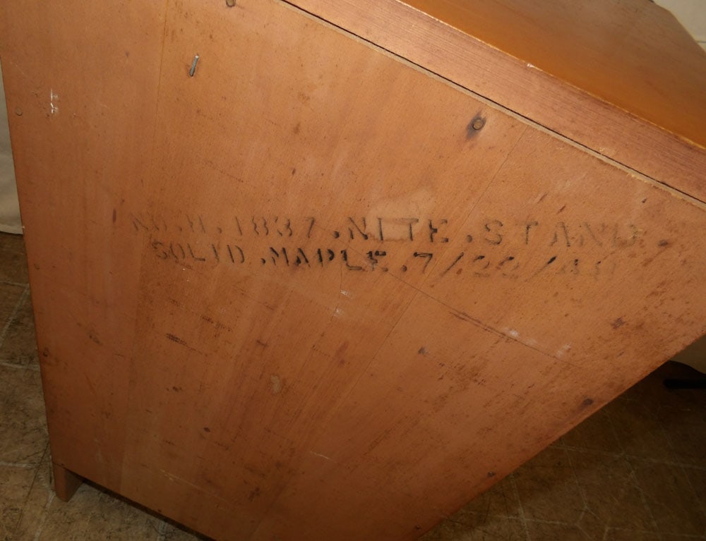 Maple Four Drawer Night Stand - 5