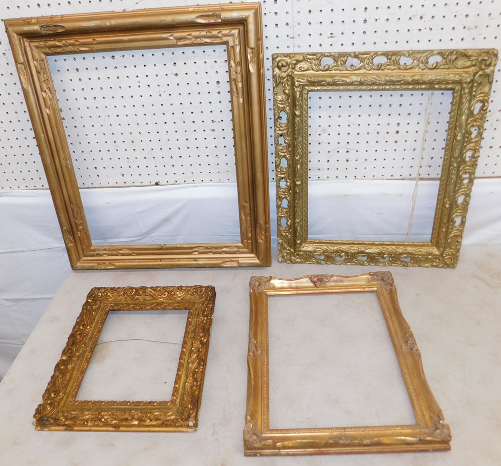Lot of Gilded Frames: Lot of Gilded Frames. Up to 28 3/4" x 24 1/4" "ALL DESCRIPTIONS AND ANY CONDITION STATEMENT GIVEN BY LANGSTON AUCTION GALLERY ARE STRICTLY?OPINIONS?AND LANGSTON'S SHALL HAVE NO RESPONSIBILITY FOR