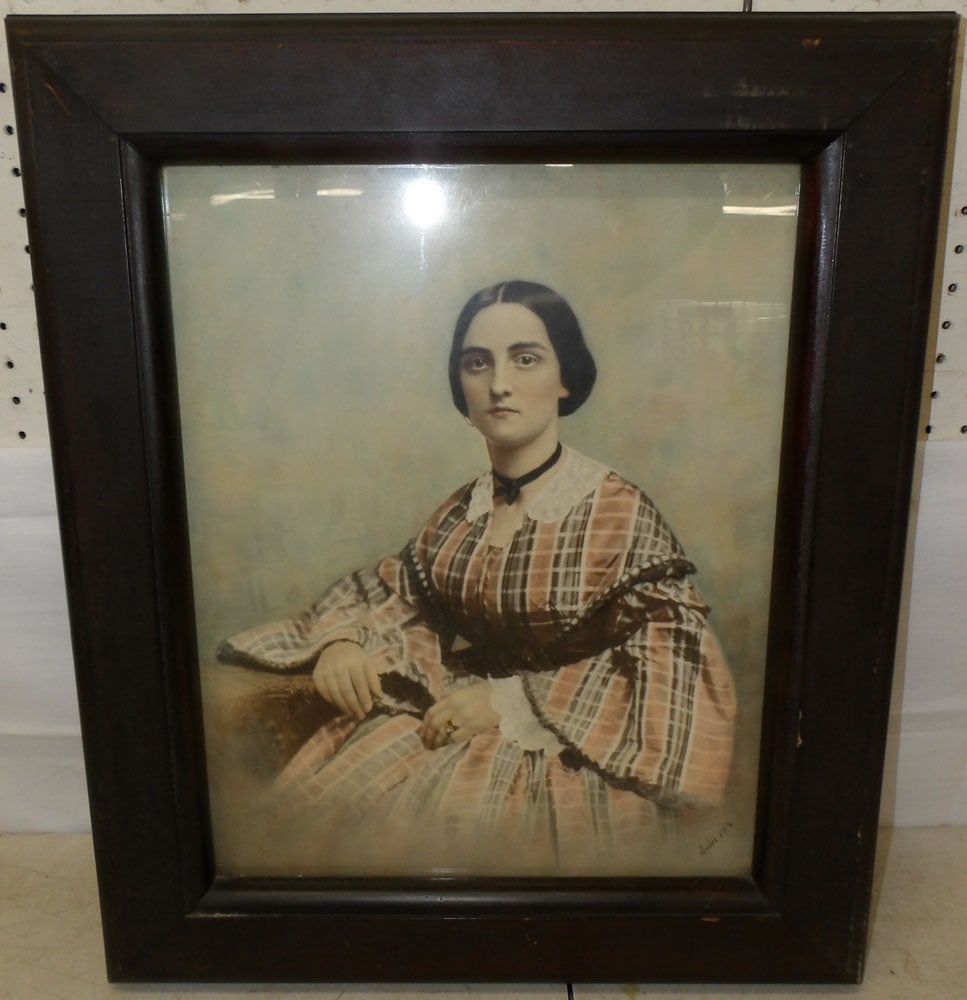 Framed Print: Framed Print . 25" x 21 1/4" "ALL DESCRIPTIONS AND ANY CONDITION STATEMENT GIVEN BY LANGSTON AUCTION GALLERY ARE STRICTLY?OPINIONS?AND LANGSTON'S SHALL HAVE NO RESPONSIBILITY FOR ERRORS OR OMISSIONS.?