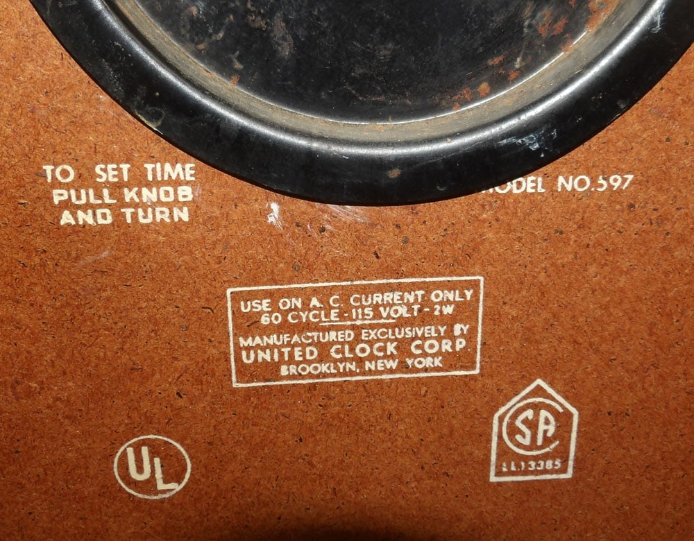 Pine Electric Clock - 5