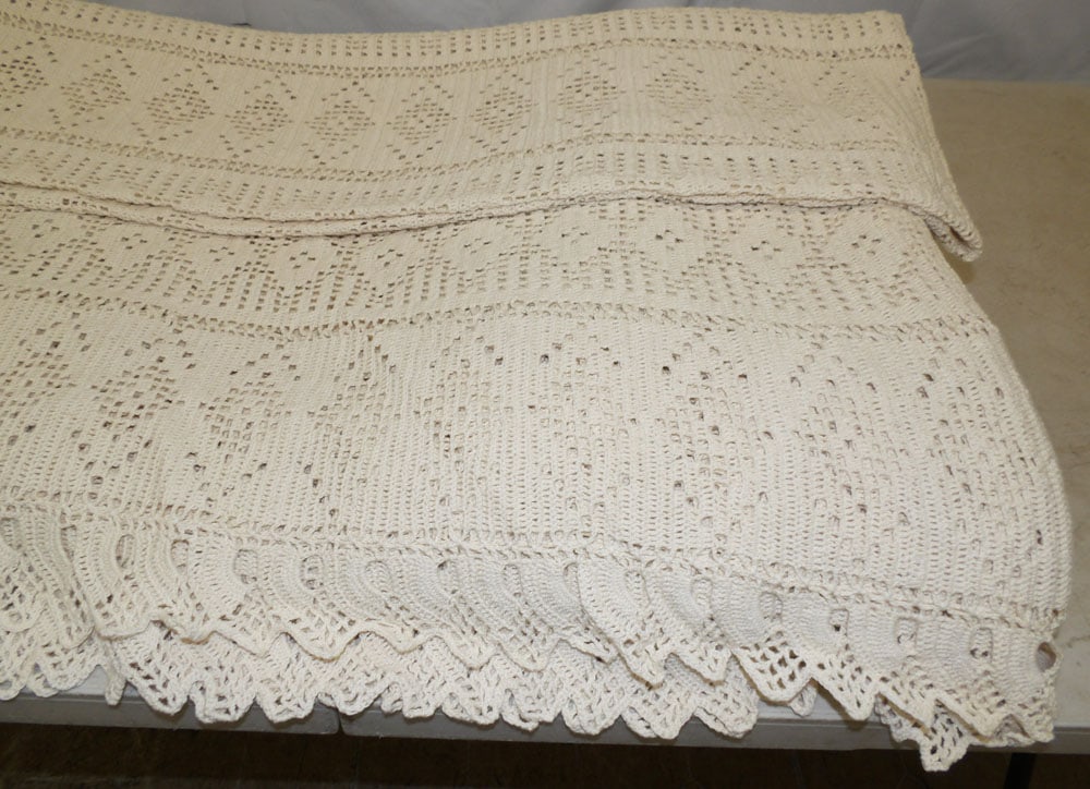 Four Crocheted Coverlets - 2