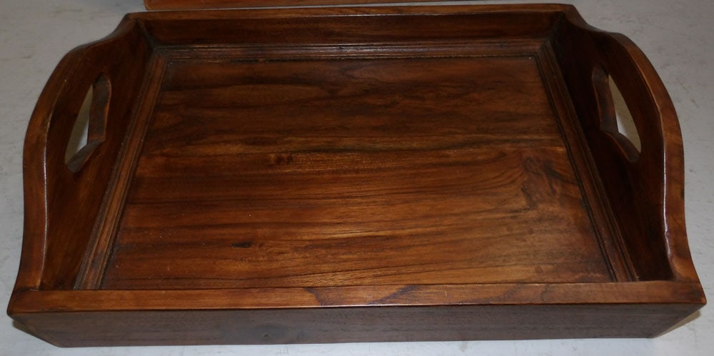 Two Wooden Serving Trays - 3