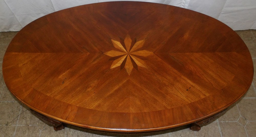 Oval Cherry Coffee Table - 2