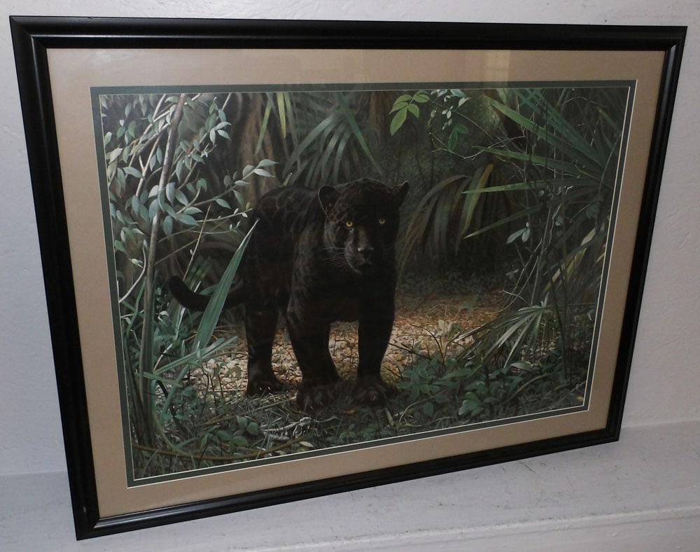 Framed Print Artist Signed: Framed Print Artist Signed. 30 1/4" x 39 1/4" "ALL DESCRIPTIONS AND ANY CONDITION STATEMENT GIVEN BY LANGSTON AUCTION GALLERY ARE STRICTLY?OPINIONS?AND LANGSTON'S SHALL HAVE NO RESPONSIBILITY FOR