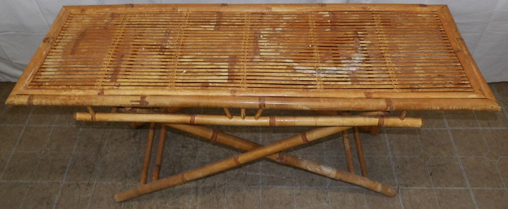 Folding Bamboo Console - 2