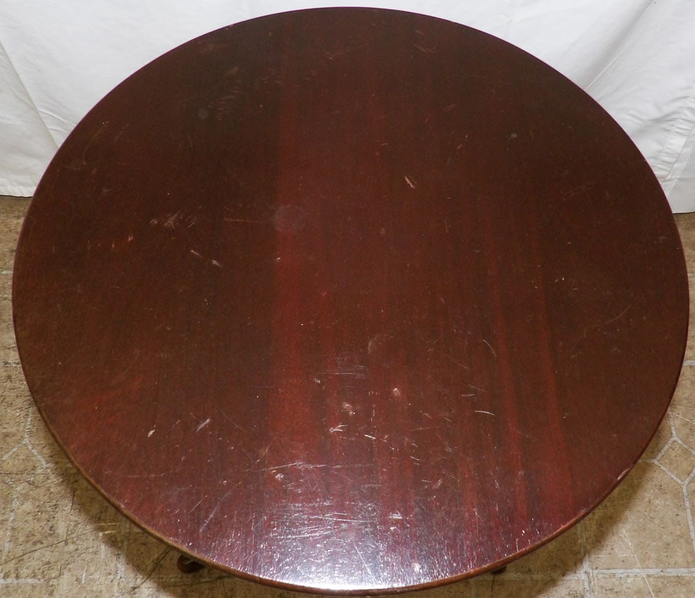 Round Mahogany Stand - 2