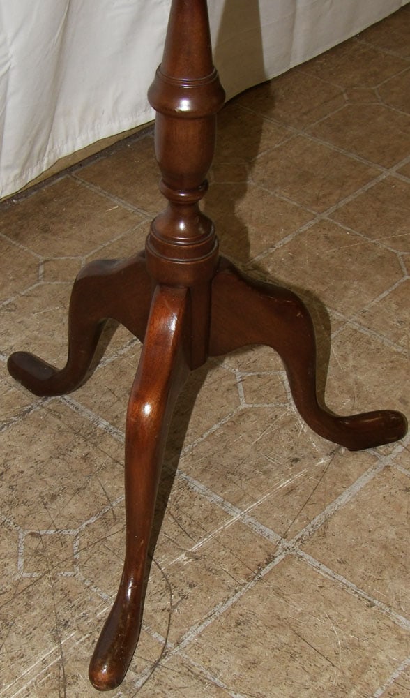 Round Mahogany Stand - 3