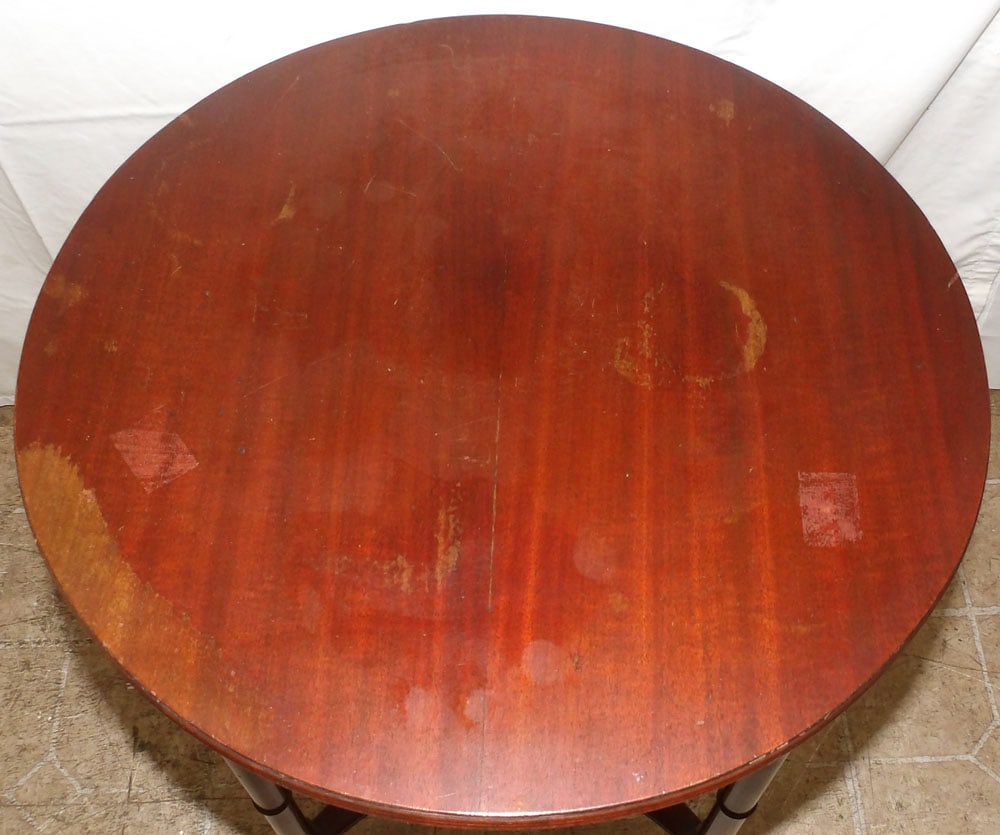 Round Mahogany Stand - 2