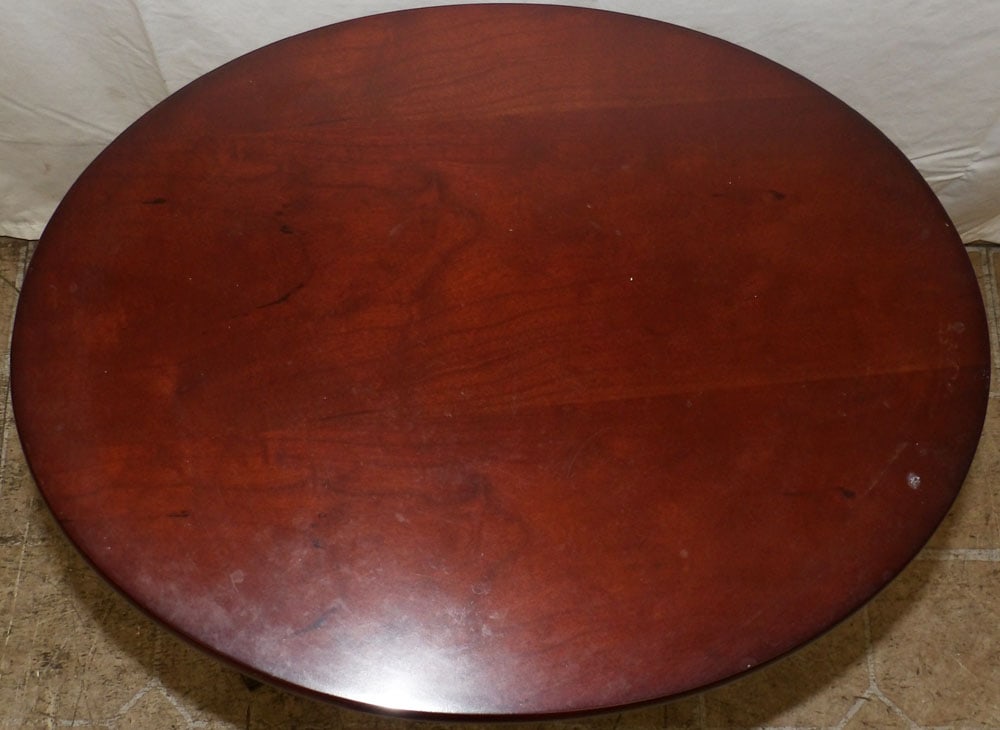 Oval Cherry Tilt Top Stand - 2