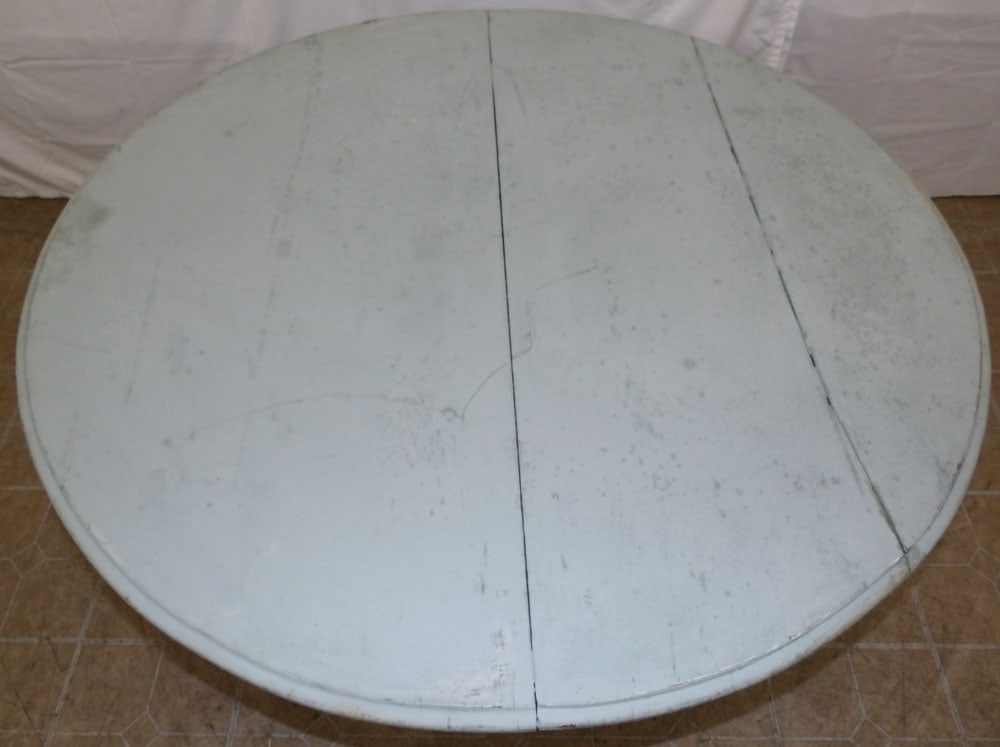 Painted Wood Round Dining Table - 2