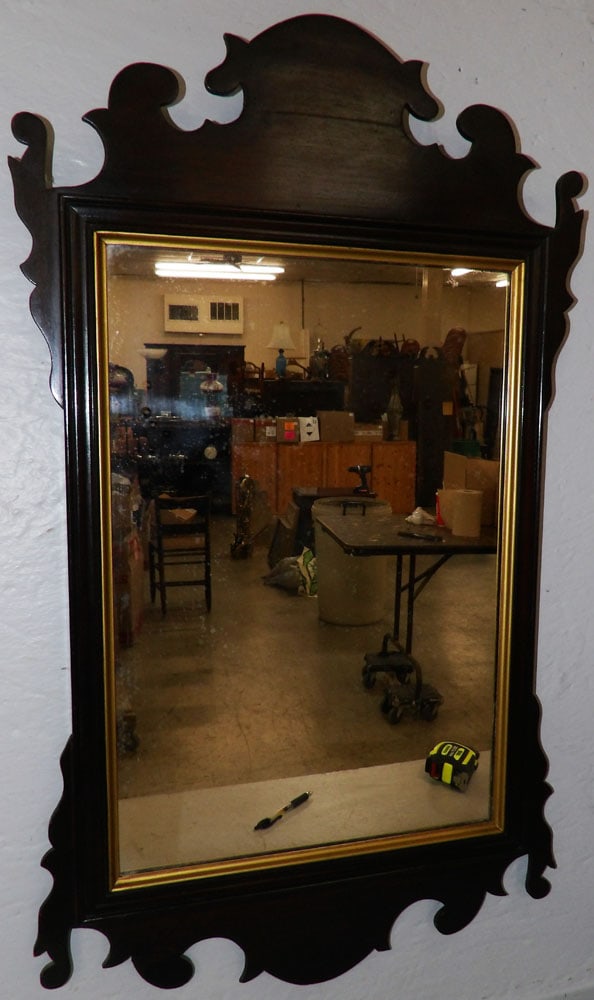 Mahogany Framed Mirror - 2