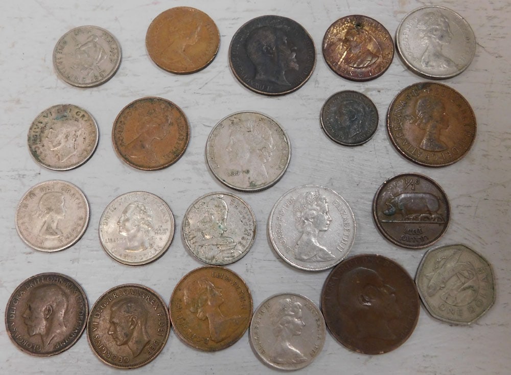 Lot of Foreign Coins (1 of 2)