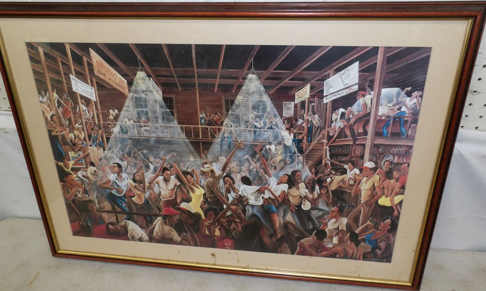 Framed Print: Framed Print . 35 1/4" x 24 1/4" ALL DESCRIPTIONS AND ANY CONDITION STATEMENT GIVEN BY LANGSTON AUCTION GALLERY ARE STRICTLY OPINIONS AND LANGSTON'S SHALL HAVE NO RESPONSIBILITY FOR ERRORS OR OMISSION