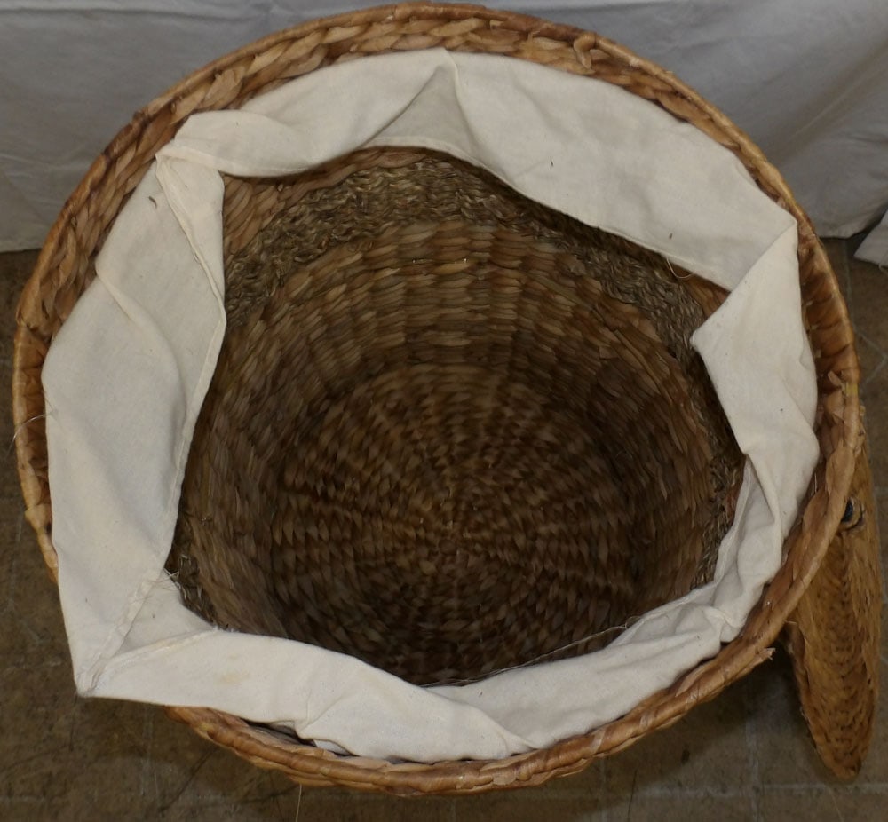 Large Round Basket with Lid - 4