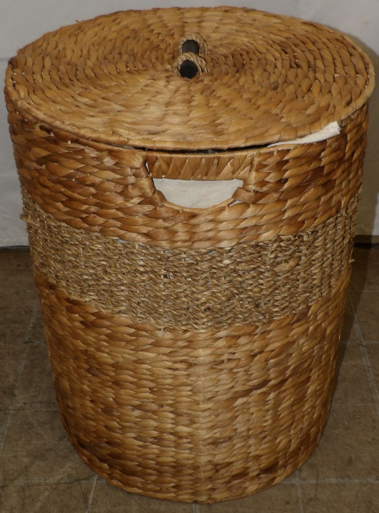 Large Round Basket with Lid - 5