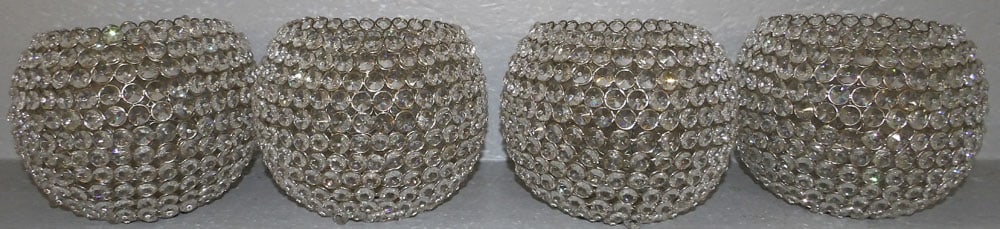 Lot of Wire & Glass Bead Candleholders (1 of 3)