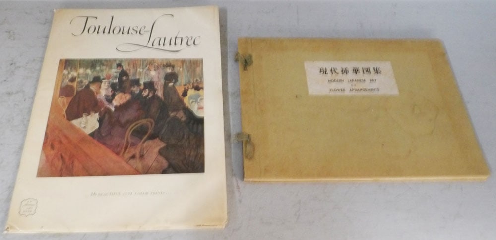Book of Modern Japanese Flower Arrangements & Toulouse-Lautrec Album Book of Prints (1 of 11)