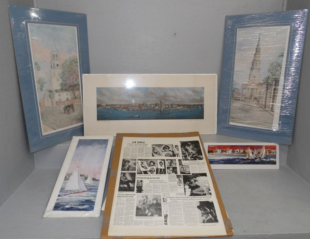 Lot of Unframed Prints: Lot of Unframed Prints . Up to 33 1/2" x 15 1/2" ALL DESCRIPTIONS AND ANY CONDITION STATEMENT GIVEN BY LANGSTON AUCTION GALLERY ARE STRICTLY OPINIONS AND LANGSTON'S SHALL HAVE NO RESPONSIBILITY FOR ER