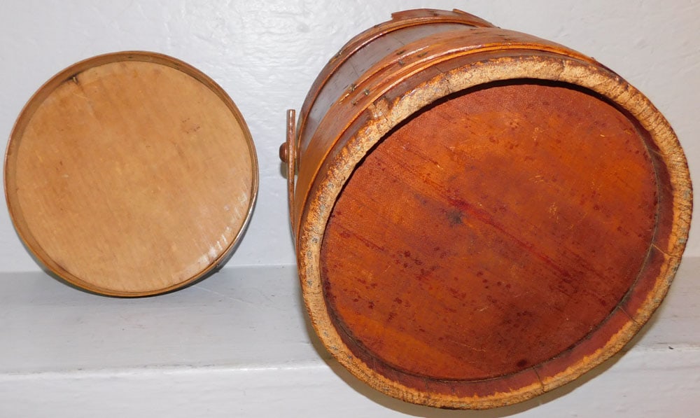 Antique Pine Sugar Bucket - 3