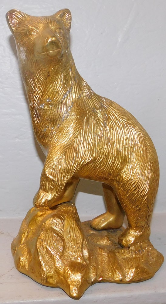 Brass Statue of Bear (1 of 2)