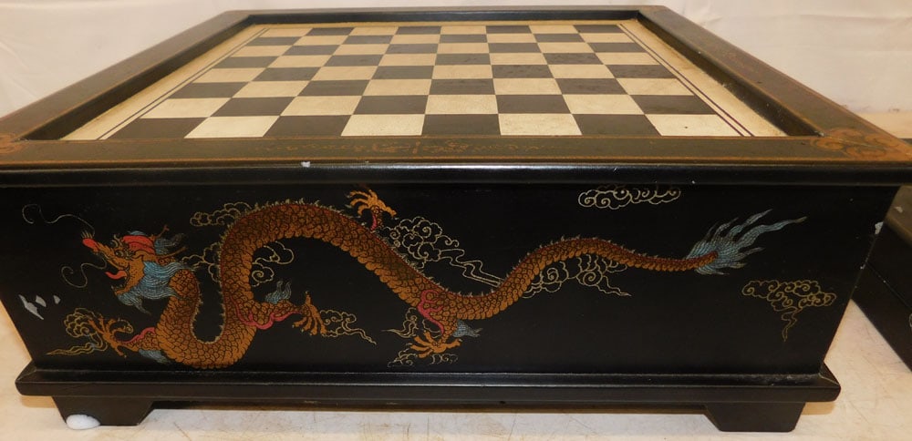 Two Painted Oriental Game Boxes - 2