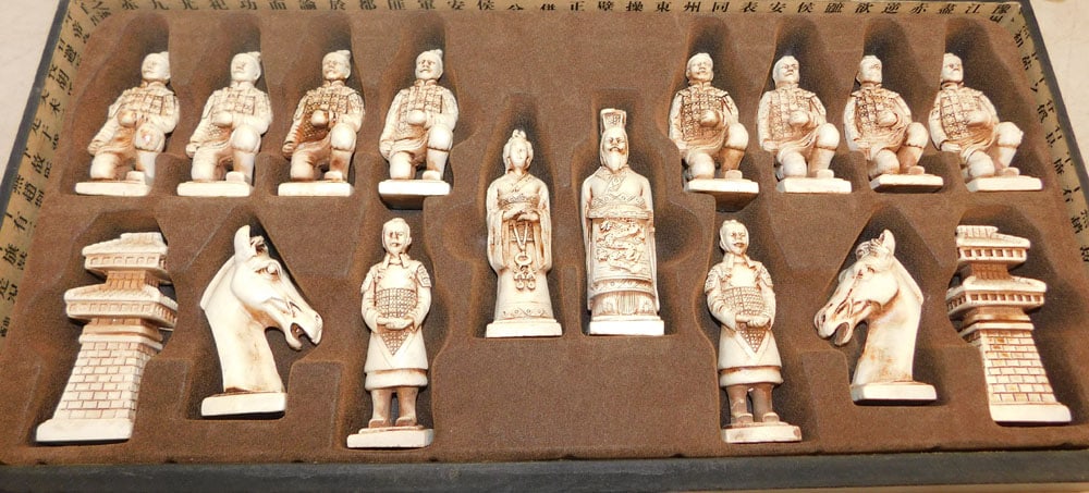 Two Painted Oriental Game Boxes - 7