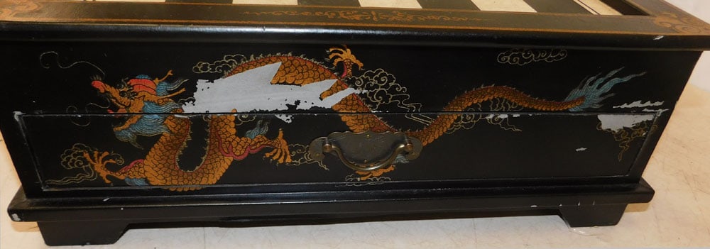 Two Painted Oriental Game Boxes - 8