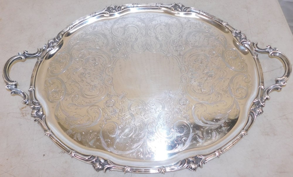 Oval Sheffield Serving Tray (1 of 6)