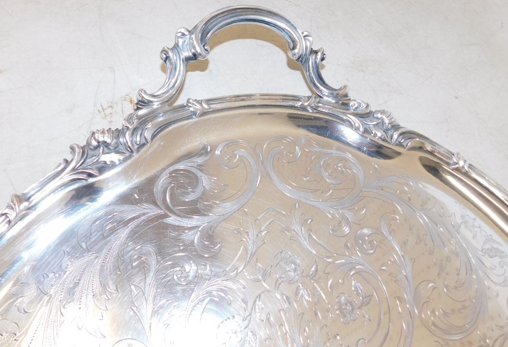 Oval Sheffield Serving Tray - 4