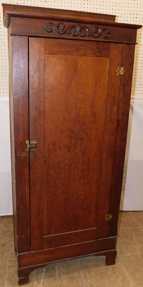 Antique Oak One Door Chimney Cupboard (1 of 5)