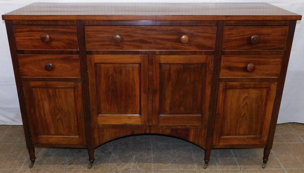 19th Century Mahogany Sheraton Sideboard (1 of 10)