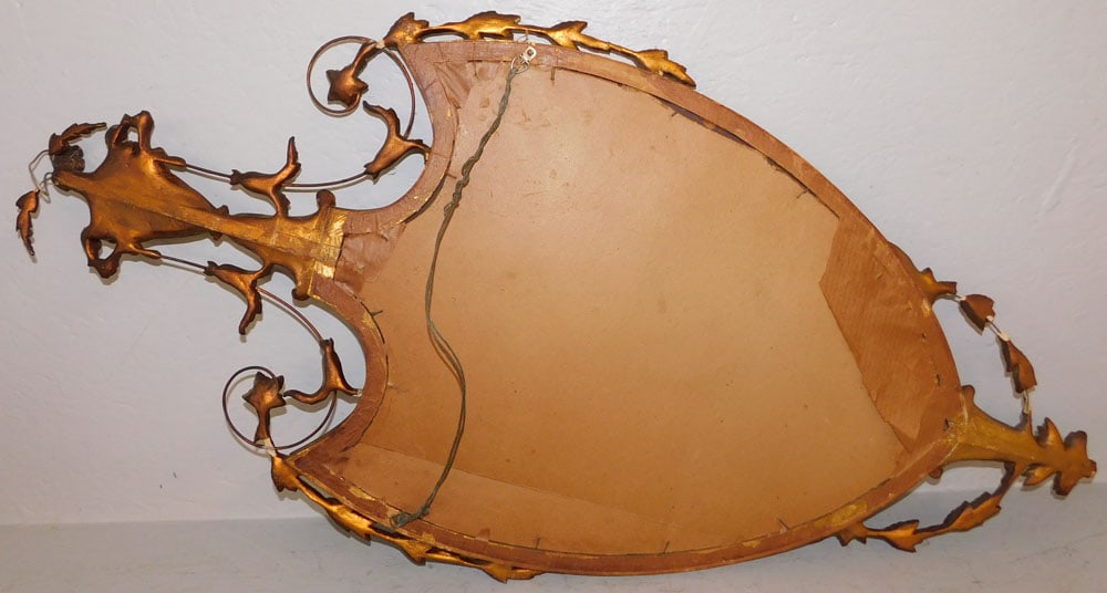 Antique Gilded Frame Shield Form Mirror - 5