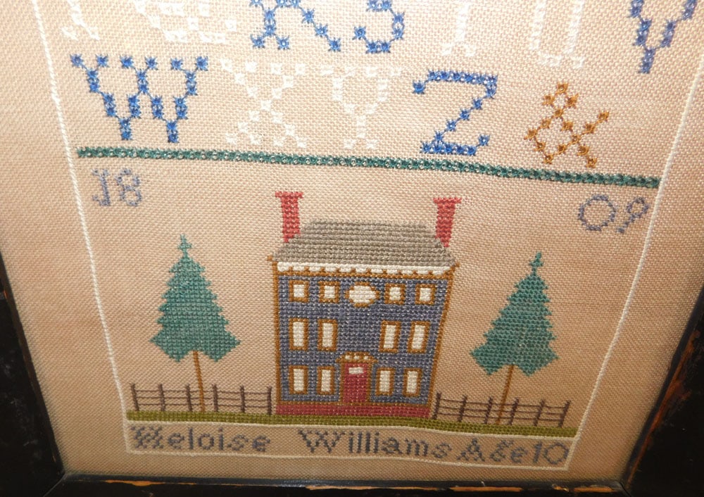Framed Needlework Sampler Dated 1809 - 2