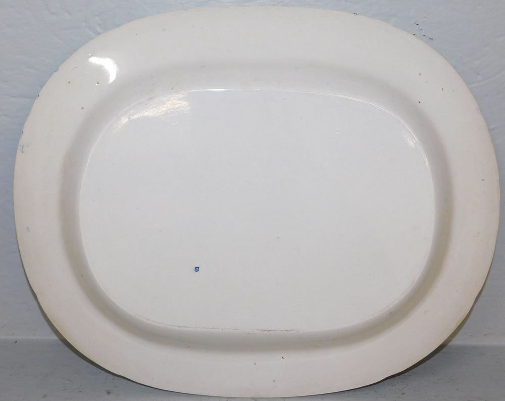 Antique Blue Transfer Platter - 5