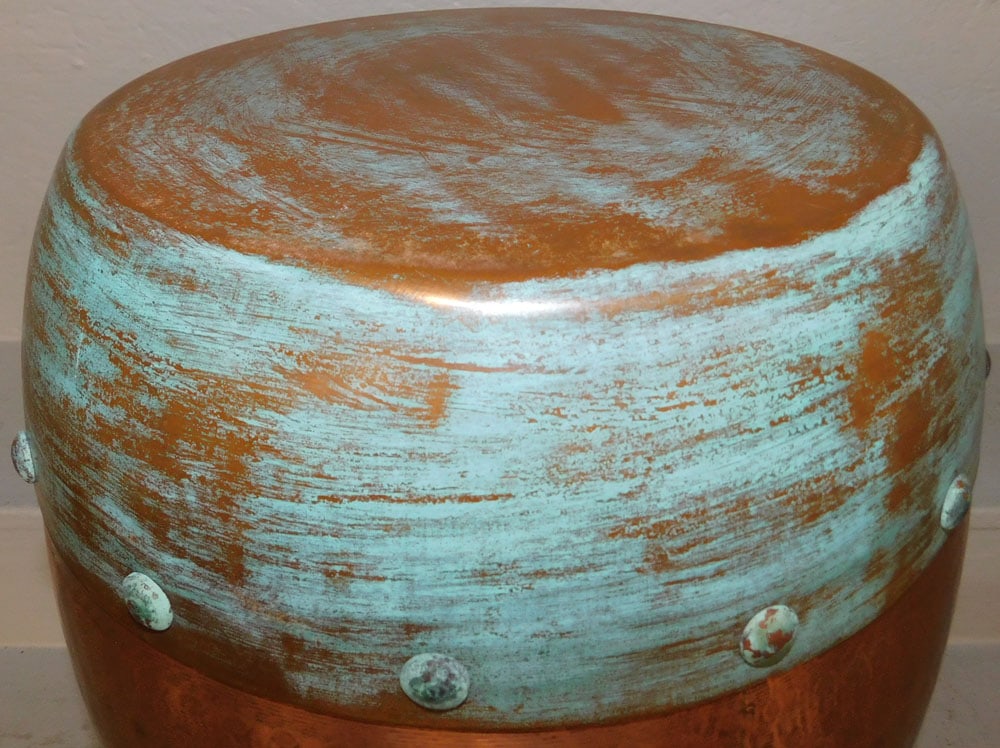 Copper Garden Seat - 2