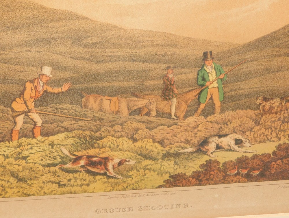 Three Framed Hand Colored Hunt Scene Engravings - 6