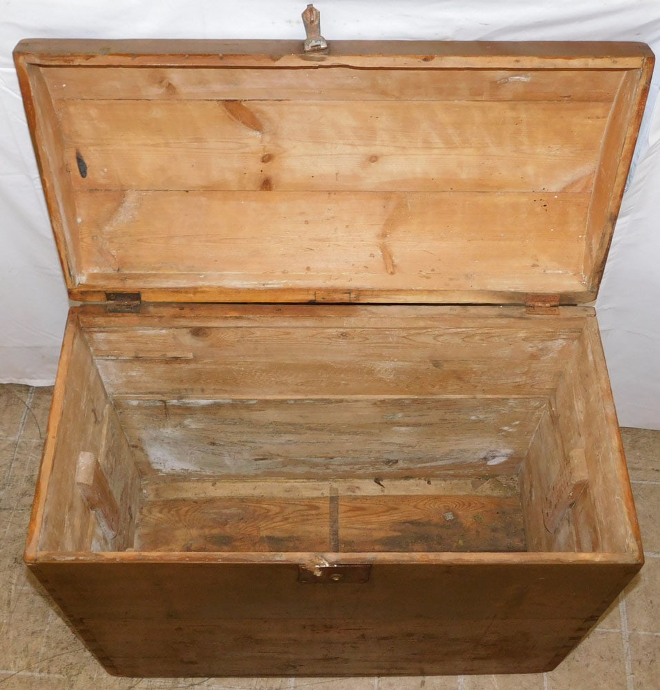 Antique Pine Grain Bin - 3
