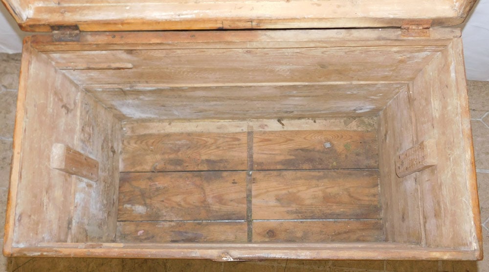 Antique Pine Grain Bin - 4