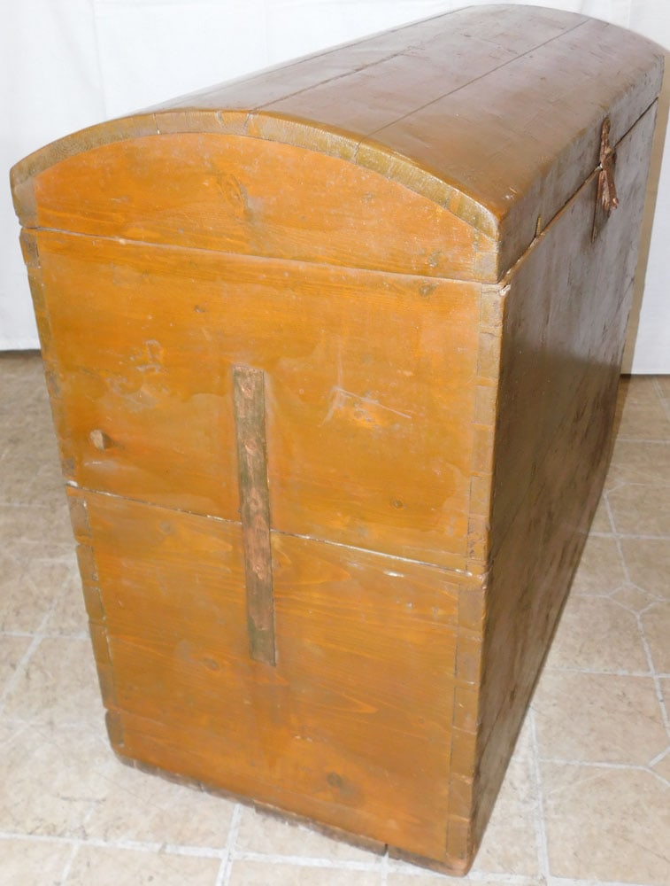 Antique Pine Grain Bin - 6