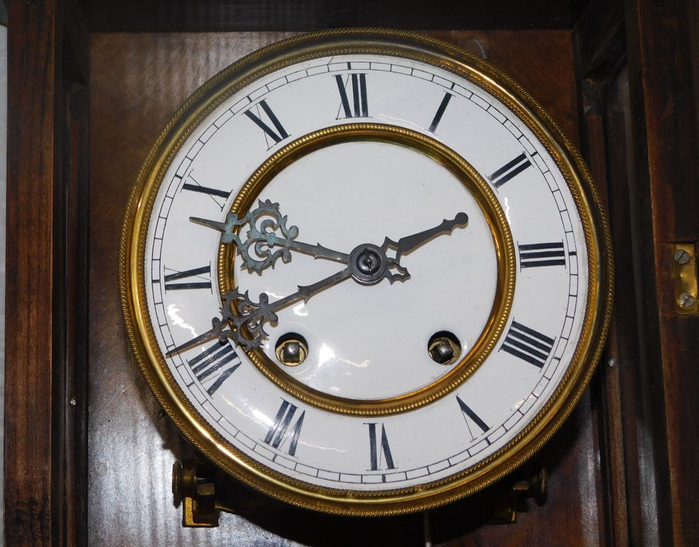 Antique Walnut Vienna Regulator - 5