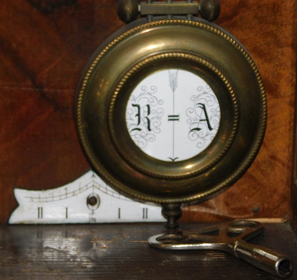 Antique Walnut Vienna Regulator - 6