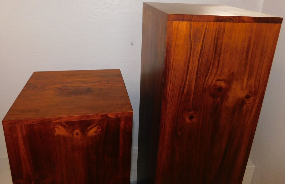 Two Modern Pine Pedestals - 2