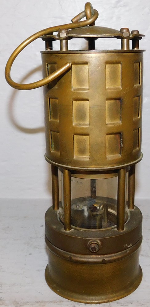 Antique Brass Miner's Lantern by Koehler Mfg. Co. (1 of 3)
