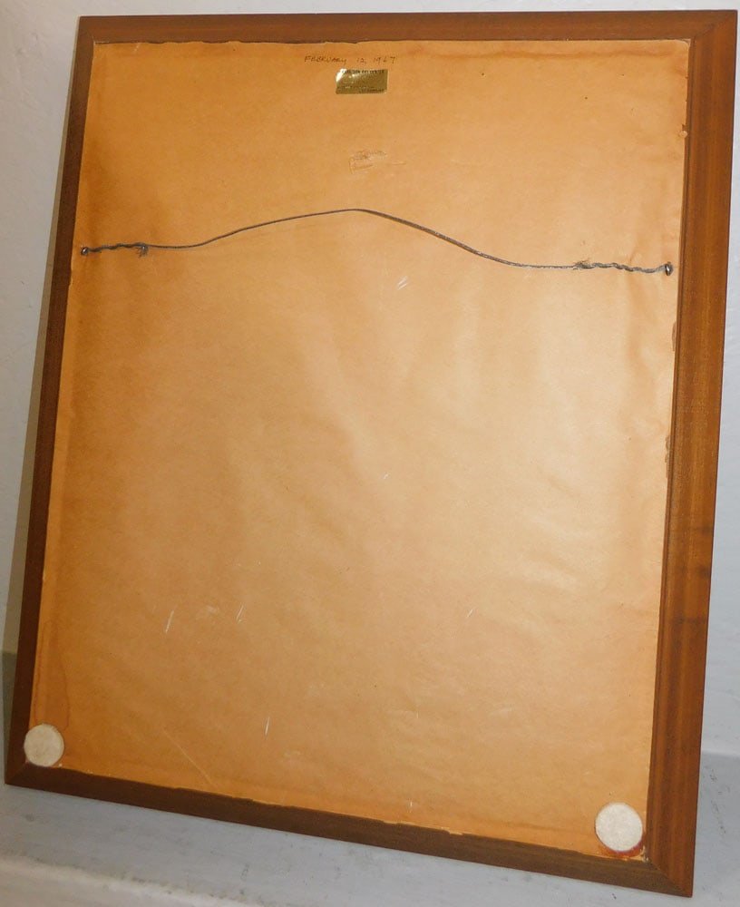 Framed Needlework with Eagle Motif - 3