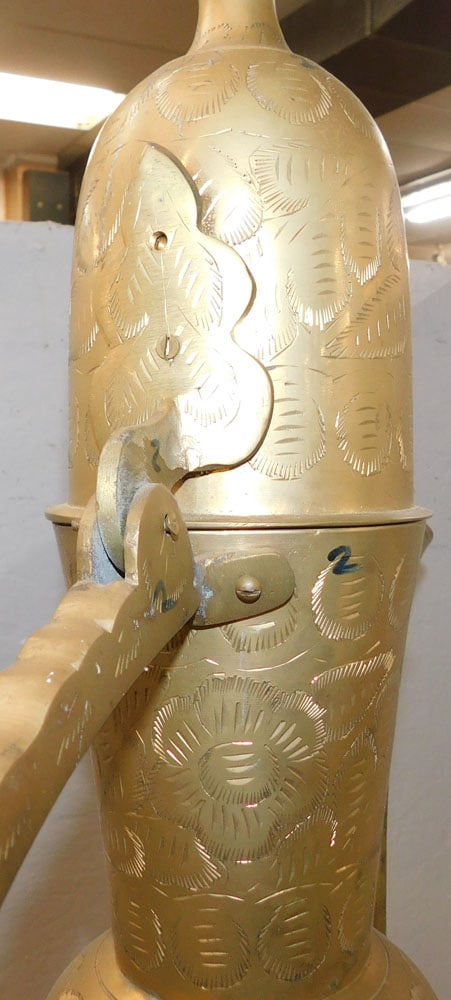 Large Palace Size Brass Ewer - 4