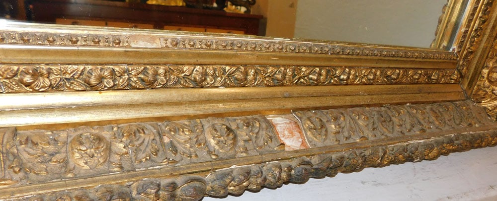 Antique Gilded Frame Mirror - 2