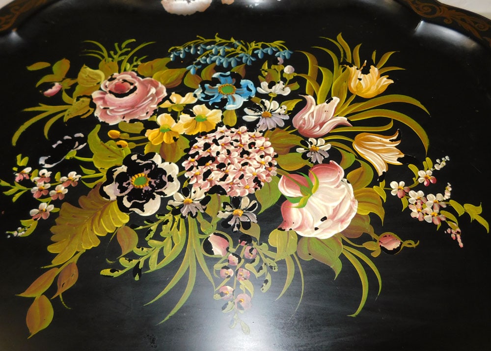 Painted Tole Tray - 3